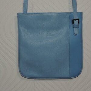 LONGCHAMP Blue Leather Le Roseau S Crossbody bag